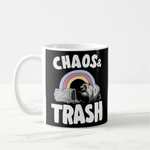 Taza De Café El caos y la basura Panda el arco iris 3