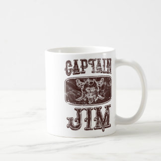 Taza De Café El capitán Jim Personalizado Pirata Pontoon Bo