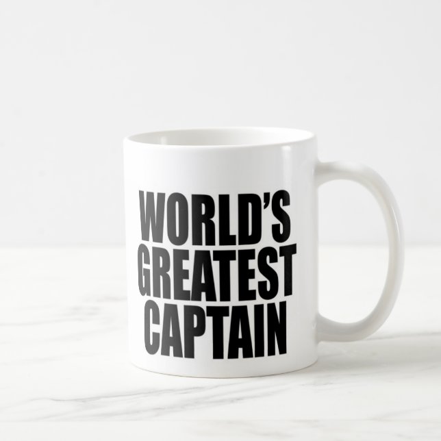 Taza De Café El capitán más grande del mundo (Derecha)