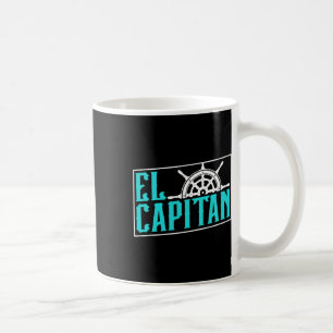 Taza De Café El capitán propietario del barco amante del patrón