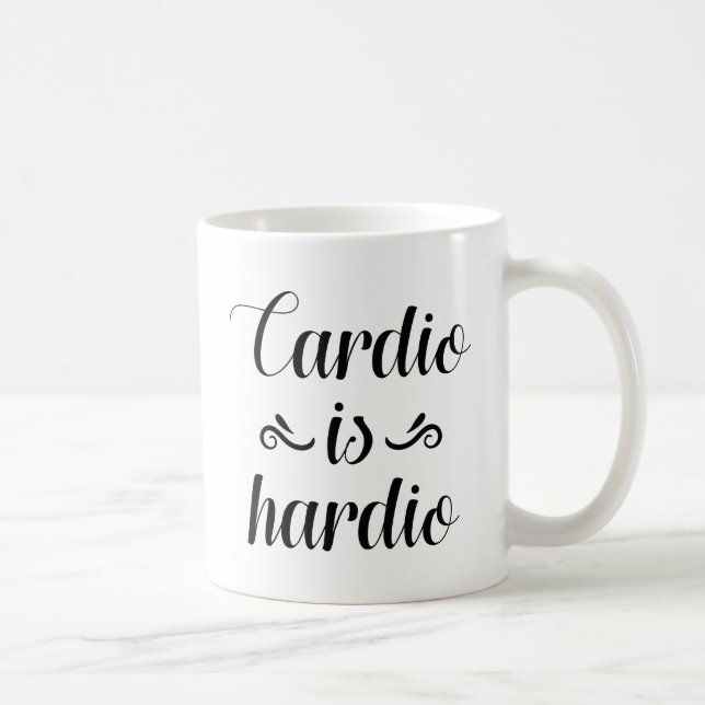 Taza De Café El cardio es duro (Derecha)