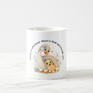 Taza De Café El Cariñoso Abrazo de Mamá Gansa