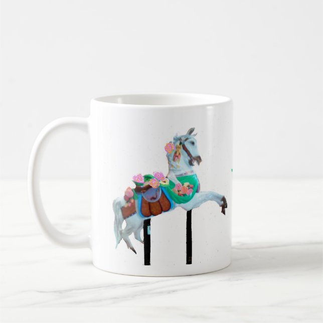 TAZA DE CAFÉ "EL CAROUSEL HORSE DECORATIVO MUG" CAFFEE MUG (Izquierda)