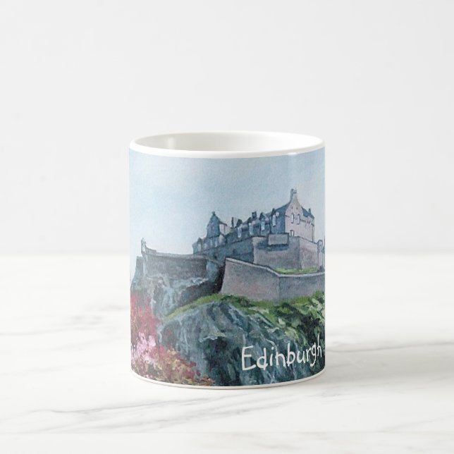 Taza De Café El Castillo de Edimburgo, arte fino Pola.B.Alex pi (Centro)