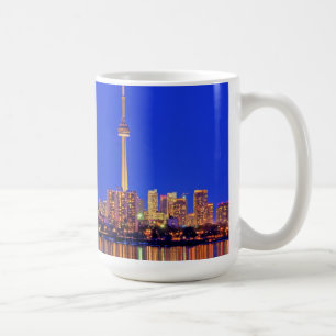 Taza De Café El centro de Toronto por la noche
