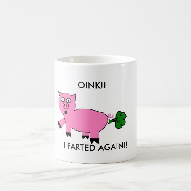 TAZA DE CAFÉ ¡EL CERDO FART! (Centro)