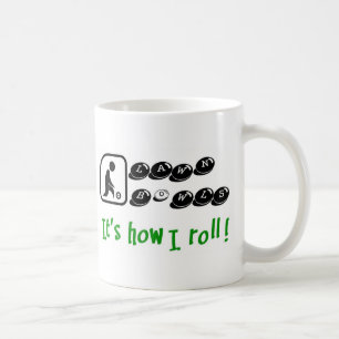 Taza De Café El césped rueda - es cómo ruedo