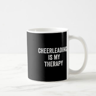 Taza De Café El cheerleading es mi terapia divertido dicho por 
