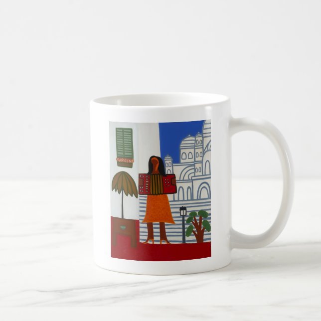 Taza De Café El chica gitano delante de Sacre Coeur 2006 (Derecha)