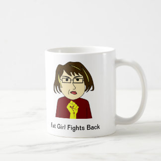 Taza De Café El Chica gordo lucha contra el trapo