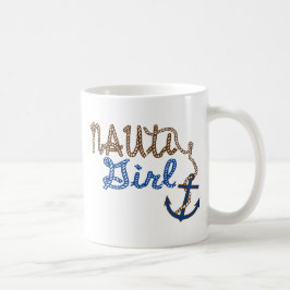 Taza De Café El Chica Nauti, Rope Knots y Anchor