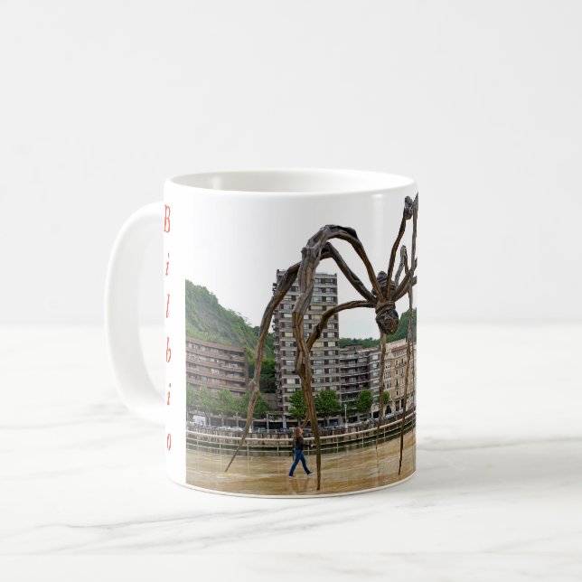 Taza De Café "El chica y la araña. "Fantasía (Anverso izquierdo)