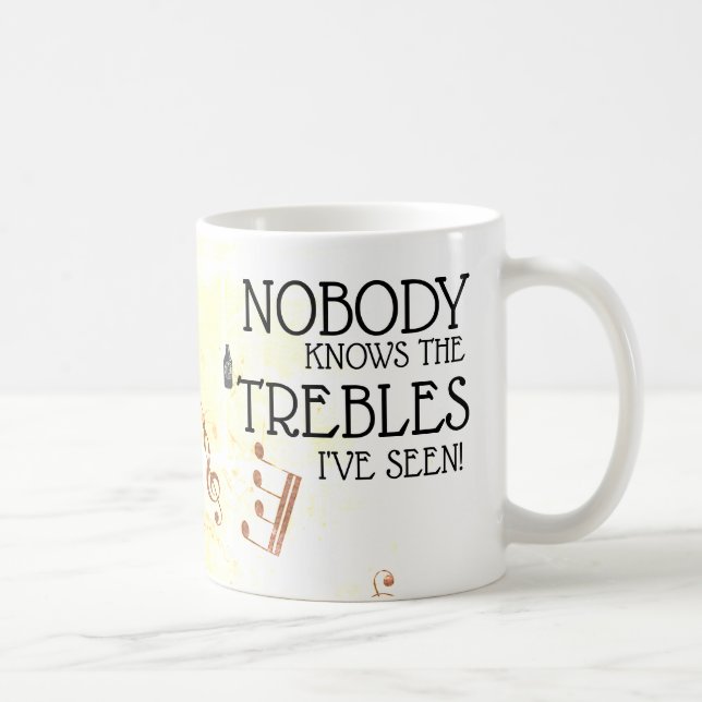 Taza De Café El Chiste de la canción de Funny Treble Teacher |  (Derecha)