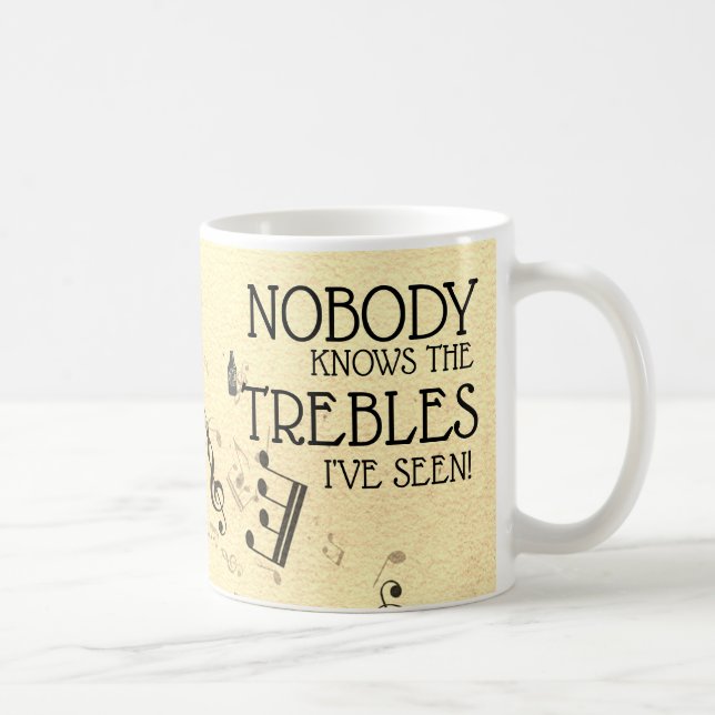 Taza De Café El Chiste de la canción de Funny Treble Teacher |  (Derecha)