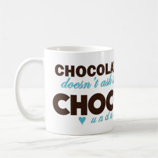 Taza De Café El chocolate entiende [el azul]