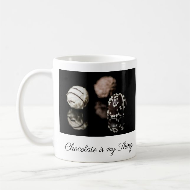 Taza De Café El chocolate es mi cosa (Izquierda)