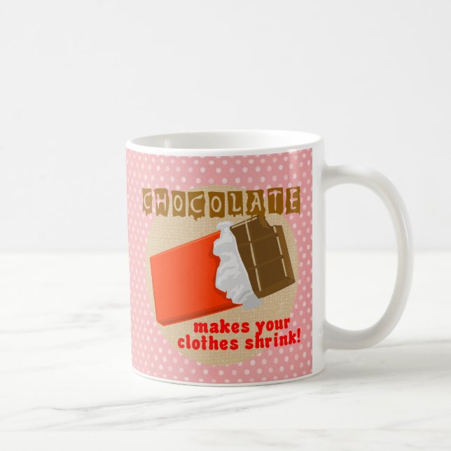 Taza De Café ¡El Chocolate Hace Que Tu Ropa Se Reduzca! (Derecha)