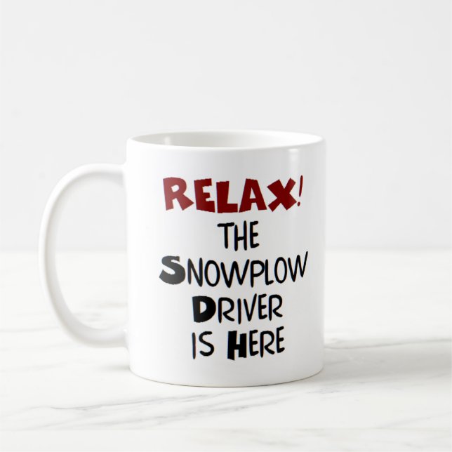 Taza De Café el chofer de nieve está aquí (Izquierda)