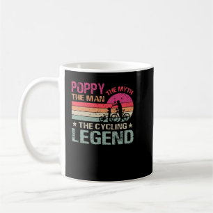 Taza De Café El Ciclismo Vintage Poppy El Hombre El Mito El Cic