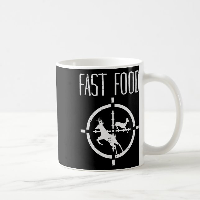 Taza De Café El ciervo de comida rápida es gracioso Elk Buck Ca (Derecha)