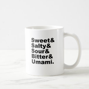 Taza De Café El cinco amargos y Umami amargos salados dulces de
