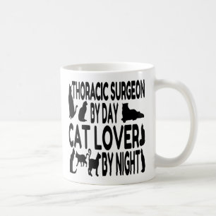 Taza De Café El cirujano torácico ama a los gatos