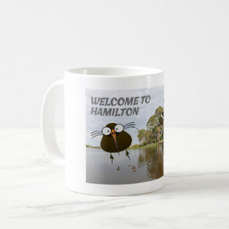 Taza De Café El Clan Apteryx te da la bienvenida a Hamilton.