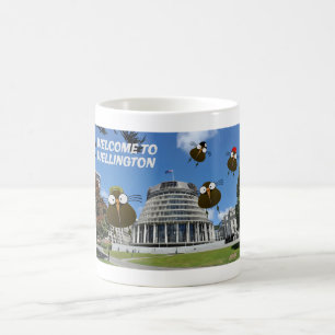 Taza De Café El clan Apteryx te da la bienvenida a Wellington
