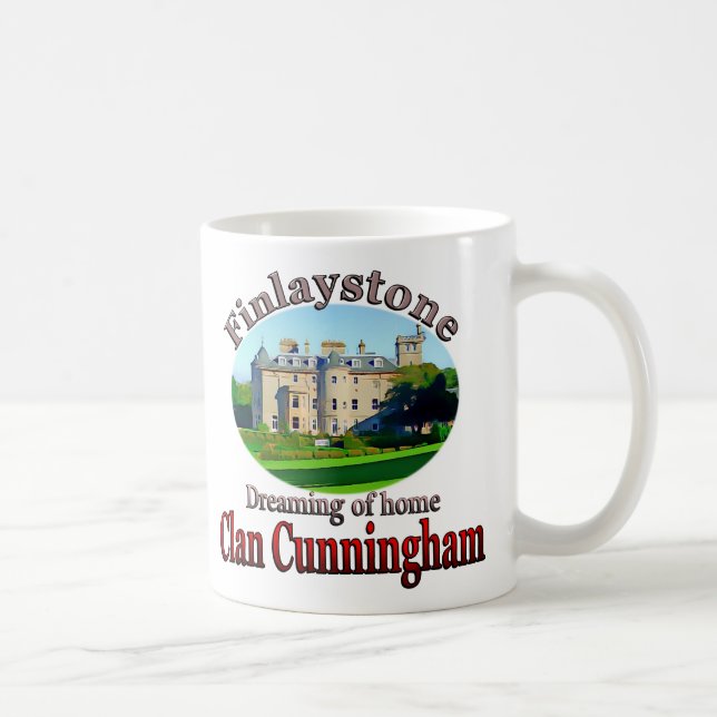 Taza De Café El clan Cunningham Dreaming de Hogar Finlaystone (Derecha)