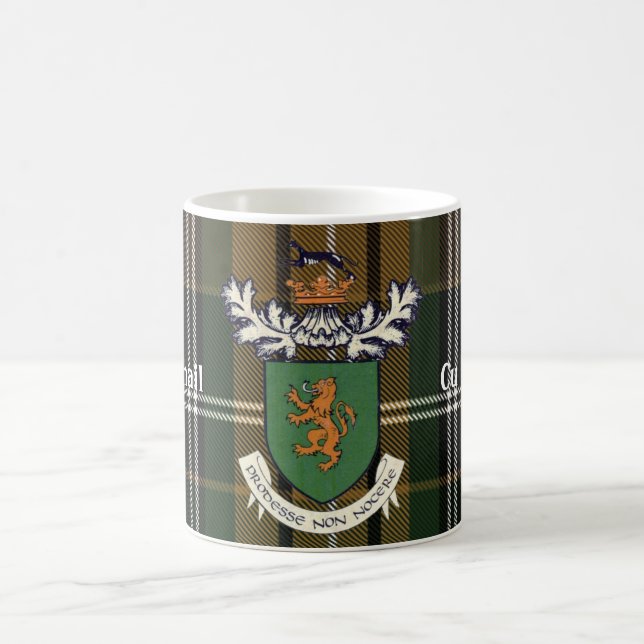 Taza De Café El clan de Farrell del escudo de armas y del (Centro)