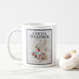 Taza De Café El Clima De Cacao Aburra A Un Gato De Nieve En Esc