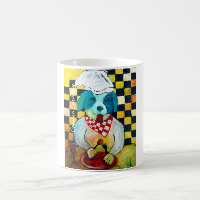 Taza De Café El cocinar canino (Centro)