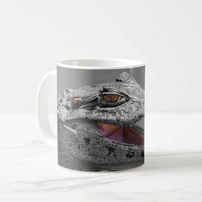 Taza De Café El cocodrilo sonriente y las moscas (Anverso izquierdo)