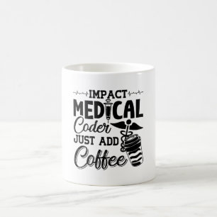 Taza De Café El codificador médico acaba de añadir la codificac