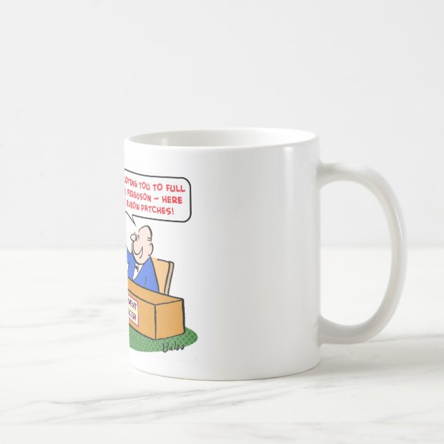 Taza De Café el codo remienda a catedrático de la promoción (Derecha)