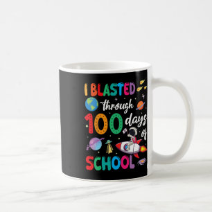 Taza De Café El cohete de Astronauta que soplé durante 100 días