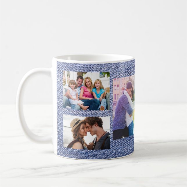 Taza De Café El collage de fotos hace el suyo propio (Izquierda)