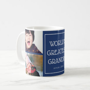 Taza De Café El collage de fotos más grande del abuelo del