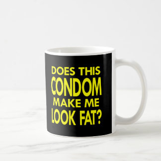 Taza De Café El condón negro me hace la grasa
