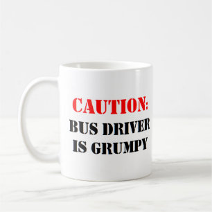 Taza De Café el conductor del autobús es gruñón