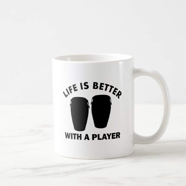 Taza De Café El Conga teclea diseños (Derecha)