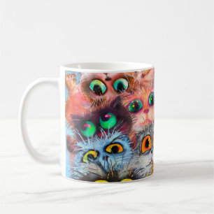Taza De Café El conjunto de gatos retratos, retrato, animal, ab