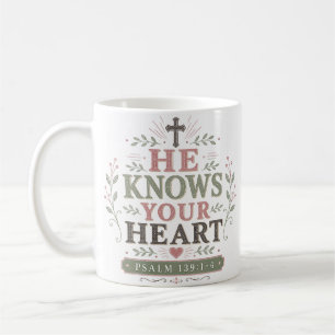 Taza De Café Él Conoce Tu Corazón Devocional Matutino Íntimo