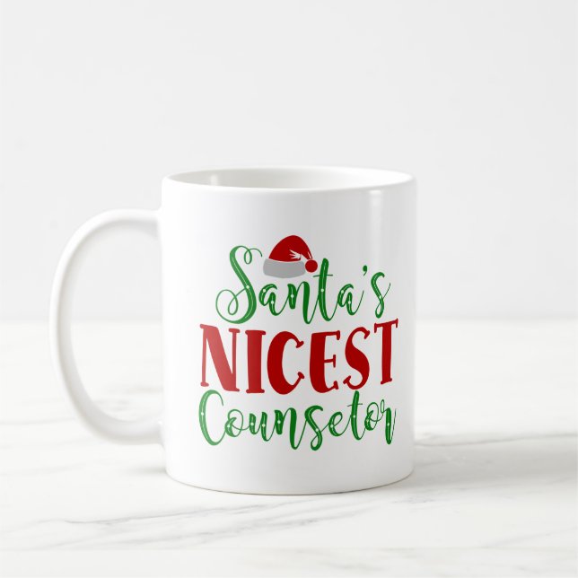 Taza De Café El Consejero Más Amable de Santa (Izquierda)