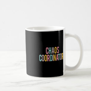 Taza De Café El Coordinador del Caos y su colorida gratitud
