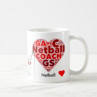 El corazón coloca el coche del Netball de la nube