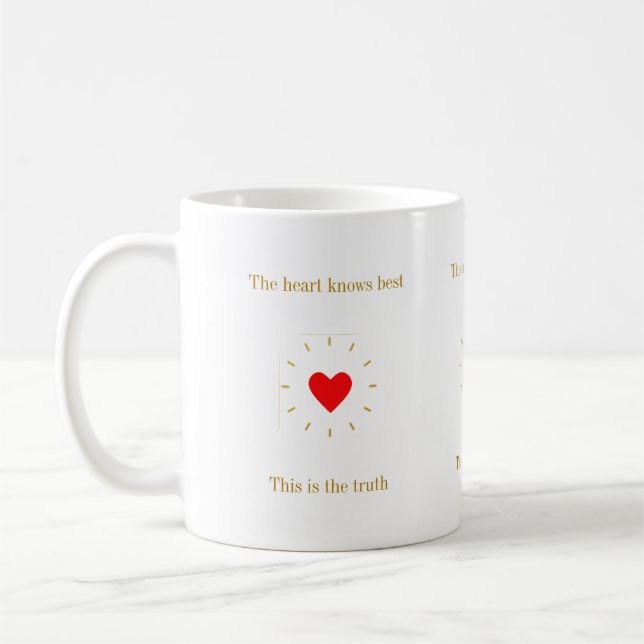 Taza De Café El corazón conoce la verdad (Izquierda)