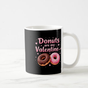 Taza De Café El Corazón Córtico No Con Donuts De Escarcha Rosa 