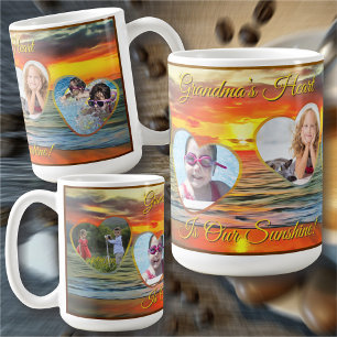 Taza De Café El corazón de la abuela es nuestro sol 1738