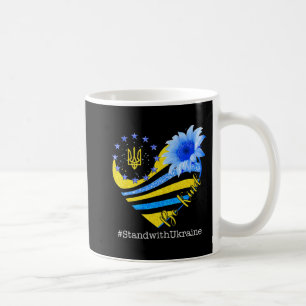 Taza De Café El corazón del amor Ucrania sea amable con Ucrania